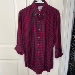 Ledbury Tailored Fit Flannel Shirt 17 1/2 Extra Large XL